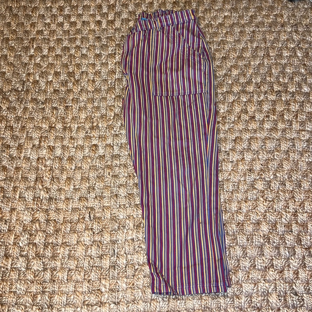 Stripped work pants 1XL